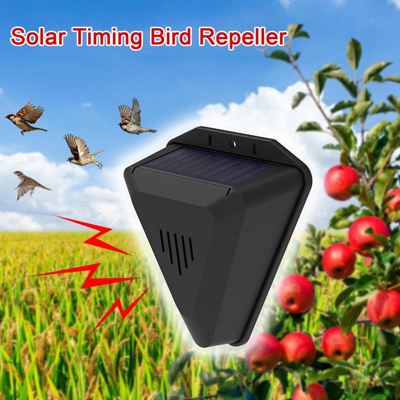 Solar Bird Scarer - Solarny odstraszacz ptaków z 13 dźwiękami