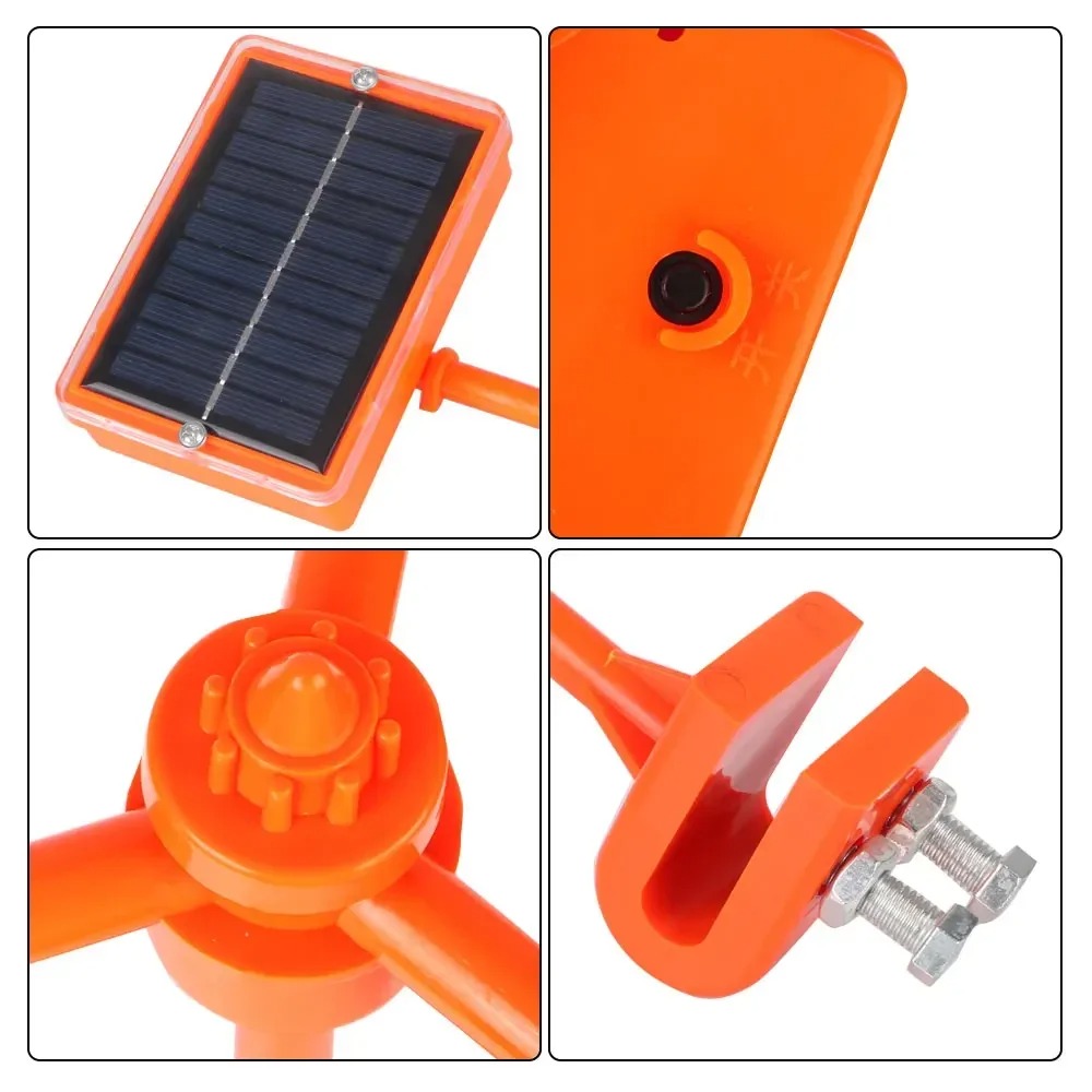 Solar Bird Scarer - Wiatrowo-słoneczny system 360 ° Odstraszacz ptaków