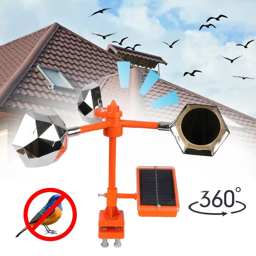 Wiatrowo-słoneczny system 360  – Solar Bird Scarer recenzja i cena